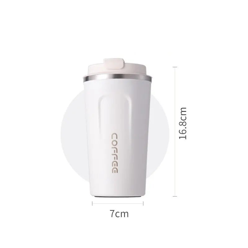 1Pc 500Ml Digital Coffee Mug,Stainless Steel Tea Coffee Mug Thermos Flask Travel Mug, LED Temperature Display Thermal Mug